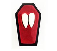 6 X VAMPIRE FANGS DRACULA TEETH CAPS & PUTTY HALLOWEEN FANCY DRESS VAMP TEETH