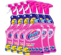 6 X Vanish Action Fabric Stain Remover Spray 500ml