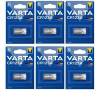6 x VARTA 123 Lithium 3V Photo Camera Batteries - CR123 CR123A DL123 DL123A