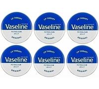 6 X Vaseline Lip Therapy Original Tin, 20g (Pack Of 6)