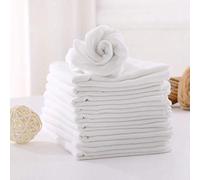 (6 X White) Premium Quality Baby Muslin Squares 100% Cotton, 72cm X 72cm, Supersoft, Made in EU