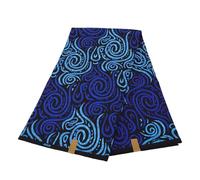 6 Yard African Fabric Beautiful Pattern Polyester Print Cloth for Garment Dress Crafts