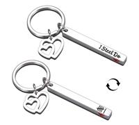 6 Year Iron Anniversary Keychain Gift for Him Her, 6th Year Wedding Anniversary Keychain Gifts for Him Her Couple, Iron 6th Anniversarys Key Chain Gifts for Men Women Husband Wife, Sweet Couples Gift