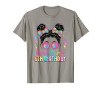 6 Year Old Birthday Bruh It's My 6th Birthday Girls Tie Dye T-Shirt