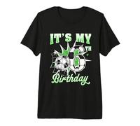 6 Year Old It's My 6th Birthday Soccer Ball Shirt for Boys Premium T-Shirt
