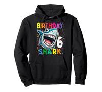 6 Year Old Kids Shark Birthday Gifting Ideas 6th Six Year Pullover Hoodie