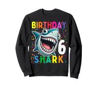 6 Year Old Kids Shark Birthday Gifting Ideas 6th Six Year Sweatshirt