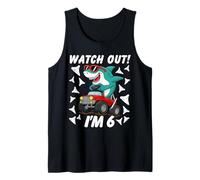 6 Year Old Kids Shark Birthday Gifting Ideas 6th Six Year Tank Top