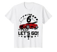 6 Year Old Race Car 6th Birthday Racing Racecar Boys Girls T-Shirt