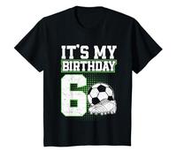6 Year Old Soccer Boy Its My 6th Birthday Soccer Ball T-Shirt