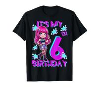 6 Years Old Birthday Korean Music Kids 6th Birthday Girls T-Shirt