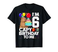 6 Years Old Capy Birthday to Me 6th Birthday Capybara T-Shirt