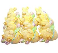 6 Yellow Baby Chicks Easter Egg Cake Cupcake Decorations