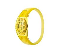 6 Yellow Sound Activated LED Bracelets Glowing Voice Control Wristband LED Light Up Flashing Adult Party Men Women Music Rave Accessories LED Wrist Bands For Event Glow Dark Bracelet