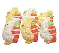 6 Yellow White Mix Baby Chicks Easter Cake Cupcake Decorations
