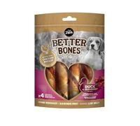 Zeus Better Bones Dog Treats Duck and Cranberry Rolls - Pack of 4