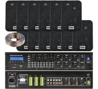 6 Zone Matrix Bluetooth Mixer Amplifier Amp 12 Speaker System Switch Splitter PA