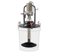 60:1 Portable Air-Operated Grease Pump For 5 Gallon Bucket, 30-40Mpa, Universal Grease Transfer Pump W/Grease Gun Coupler And 13 Ft High Pressure Hose, 0.85L/Min, Vehicle Compatible(Size:No Bucket)