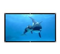 60-200inch 4:3 Foldable Portable Projector Screen, Washable Indoor Outdoor Movie Screen, White Soft Screen for Home Cinema, Gaming, Theater(133inch(270x203cm))