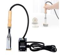 60/300W Portable Electric Branding Iron, 0-400°C Tempereture Control Branding Machine for Wood, LCD Digital Display/Adjustable Temperature, for Wood Brass Stamp Wood Burning Stamp