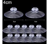 60/5Pcs Mushroom Head Suckers Transparent Glass Suction Cup Hanging Hooks for Wi