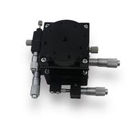 60 * 60mm manual displacement fine-tuning platform, four-axis combined guide rail XYZR60-L