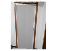 60 70 80 90 100 110 120cm Wide Folding Doors Internal White Concertina, Space Saving Blackout Waterproof Cellular Accordion Door with Aluminium Frame & 7mm Low Rail(145x190cm)