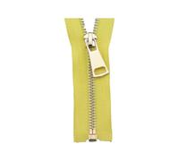 60/70/80/90/100/120/150cm Metal Zipper, 5#, Open-End Auto Lock, Rose Gold for Sewing, Clothing Zippers