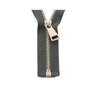 60/70/80/90/100/120/150cm Metal Zipper, 5#, Open-End Auto Lock, Rose Gold for Sewing, Clothing Zippers