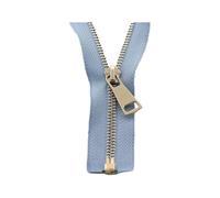 60/70/80/90/100/120/150cm Metal Zipper, 5#, Open-End Auto Lock, Rose Gold for Sewing, Clothing Zippers