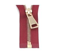 60/70/80/90/100/120/150cm Metal Zipper, 5#, Open-End Auto Lock, Rose Gold for Sewing, Clothing Zippers