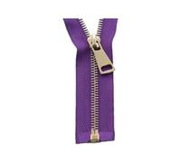 60/70/80/90/100/120/150cm Metal Zipper, 5#, Open-End Auto Lock, Rose Gold for Sewing, Clothing Zippers