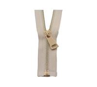 60/70/80/90/100/120/150cm Metal Zipper, 5#, Open-End Auto Lock, Rose Gold for Sewing, Clothing Zippers
