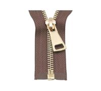 60/70/80/90/100/120/150cm Metal Zipper, 5#, Open-End Auto Lock, Rose Gold for Sewing, Clothing Zippers