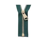 60/70/80/90/100/120/150cm Metal Zipper, 5#, Open-End Auto Lock, Rose Gold for Sewing, Clothing Zippers
