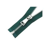 60/70/80/90/100/120/150cm Metal Zipper, 5#, Platinum Open-End, Auto Lock Zippers, for Sewing Clothing