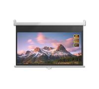 60 72 84 100 inch Manual Pull Down Projector Screen, 4:3 16:9 4K Ultra HD Wall-Mounted Movie Screen for Indoor Home Theater(84"(16:9))