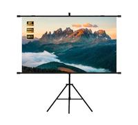 60 72 84 92 inch Portable 4K HD Movie Projection Screen, 16:9 Pull Down Projector Screen with Tripod Stand for Outdoor Indoor(60"(16:9))