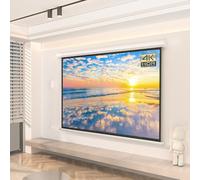 60" 72" Electric Projector Screen Ultra HDR Upgraded Motorized Projection Screen With Remote Support 4:3 16:9 Electric Screens Perfect For Meeting, School, Home(60inch(16:9))