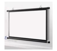60/72 Inch Manual Pull Down Projector Screen, 16:9/4:3 Wall Hanging Retractable, 178° Wide Angle HD Anti-Crease with No-Drill, Lightweight for Home Theater, Gaming, Office, School, Hotel(4:3,60inch)