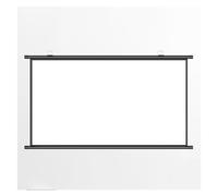 60/72 Inch Manual Pull Down Projector Screen, Retractable Anti-Crease Wall Mount 4:3/16:9, HD 178° Wide Angle with No-Drill for Classroom, Office, Presentation, Home Theater(4:3,60inch)