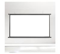 60/72 Inch Wall Mount Pull Down Projector Screen, 4:3/16:9 HD Retractable, 178° Wide Viewing Angle, No-Drill for Classroom, Meeting, Conference, Home, Family Cinema(4:3,60inch)