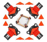 60/90/120 Degree Carsen Clamps,Pro Carson Clamps for Woodworking Set of 4, Adjustable Single Handle Spring Loaded Right Angle Clamp,Corner Clamp for Picture Frame, Birthday Gifts DIY for Men/Carpenter