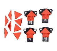 60° 90° 120° Right Angle Clamps, Woodworking Corner Clip Fixing Tool, Removable Angle Head for One - Handed Operation, Orange ABS Plastic Clamps for Wood Boards 5-22 mm