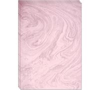 60 A4 Sheets Colourful Marble Paper, Printed on Both Sides, 90 GSM Marbled Paper Marble Pink (Pink)