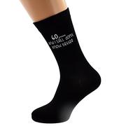 60 and Still Don't Know Better Black Mens Socks for 60th Birthday Present
