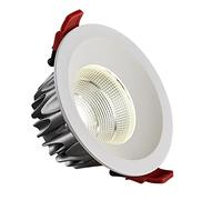 60 ° Angle Anti-Glare COB Downlight CRI90 IP20 Home Indoor Recessed Ceiling Light 75LM / W White Round market Commercial Lighting LED Recessed Spotlight Fittings