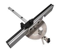 60° Angled Ends Mitre Gauge, Adjustable Angle Fence for Router Table Saw Accessory, Woodworking Tool