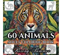 60 Animals: An Adult Coloring Book with intricate patterns of Bear, Elephant, Kangaroo, Leopard, Horse, Peacock and many others!!!