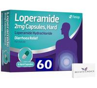 60 Anti Diarrhea Loperamide 2mg Capsules (10 Packs - 6 Capsules Each) - Fast-Acting Anti Loose Motion Instant Diarrhoea Relief Tablets